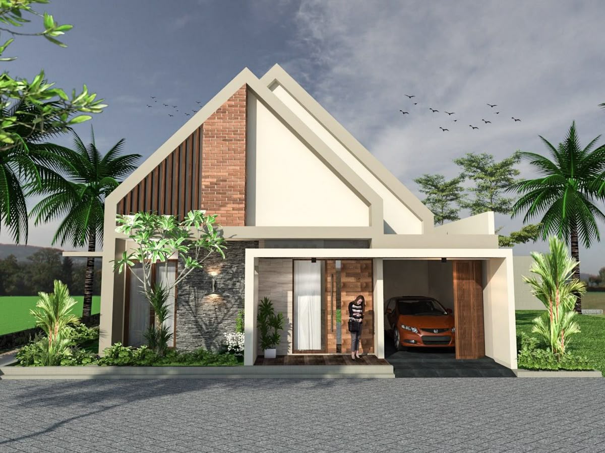 Rumah Atap Miring Skandinavia